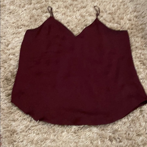 Express Brown Satin Tank Top- L - Picture 1 of 3